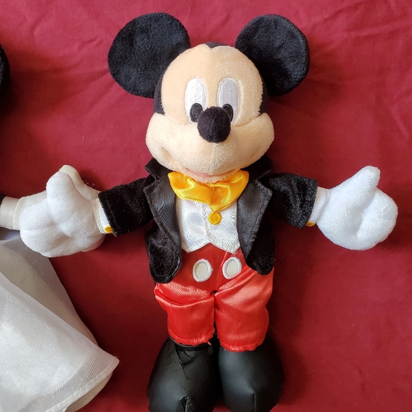 Bride and groom mickey and minnie plush - Picture 2 of 6
